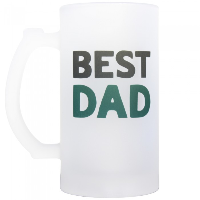 Best Dad Frosted Pint Glass